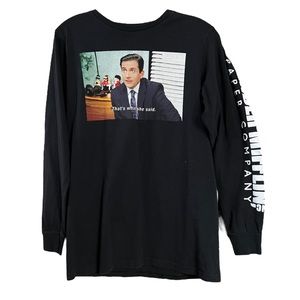 The Office Dunder Miflin & Co Michael Scott That's what she said Black T Shirt